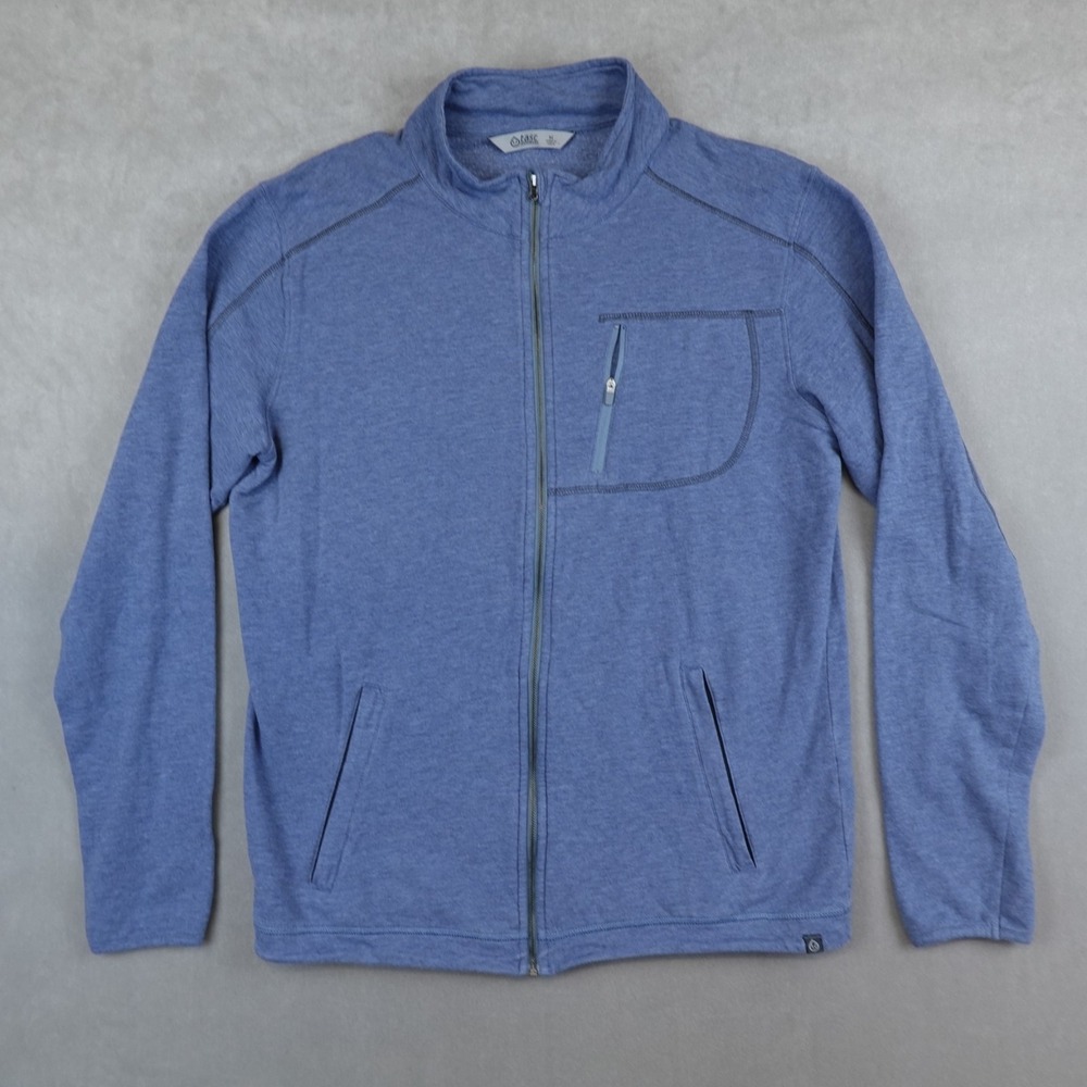 Tasc Lightweight Jacket Mens M Full Zip Active Performance Wicking Bamboo Blue